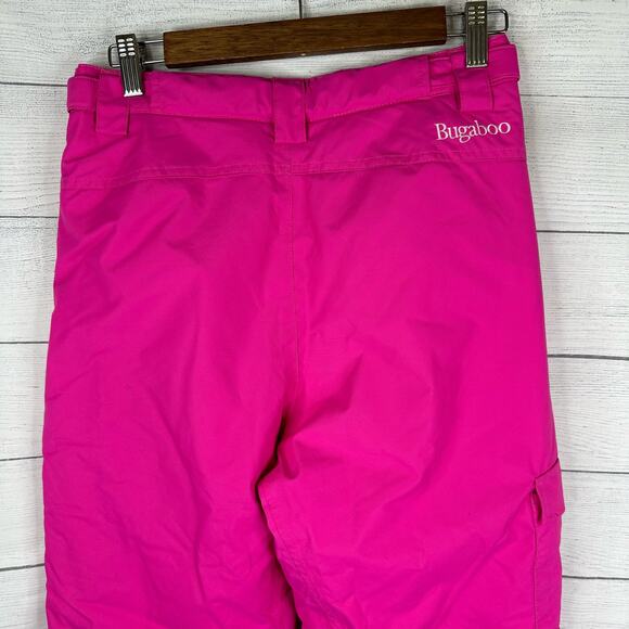 Columbia Kids Girls size Large 14 16 Bugaboo II Insulated Ski Pants Pink Nylon - Picture 6 of 11